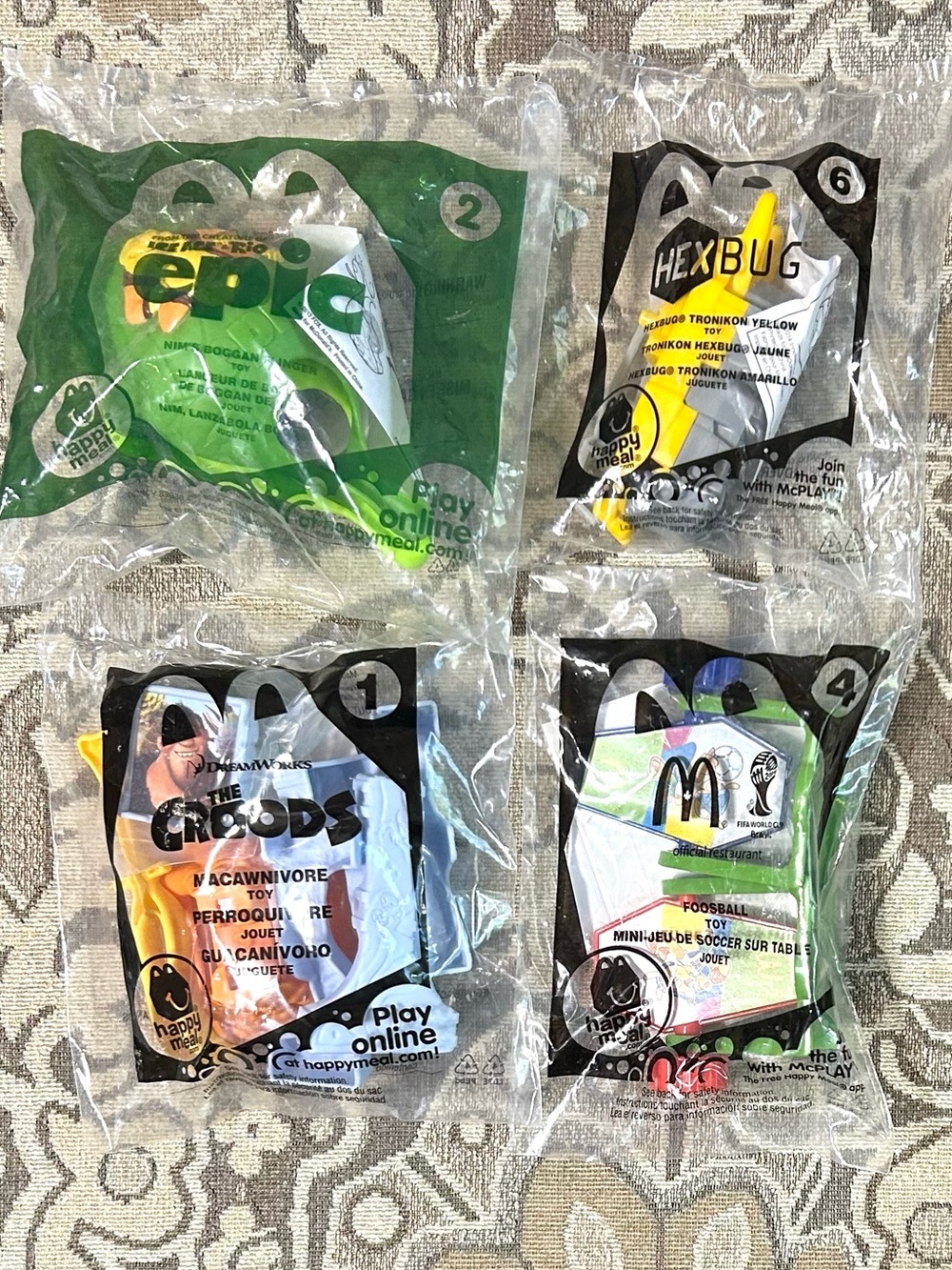 4/$20 Lot of 4 Sealed MacDonalds Happy Meal Toys from 2013 & 2014